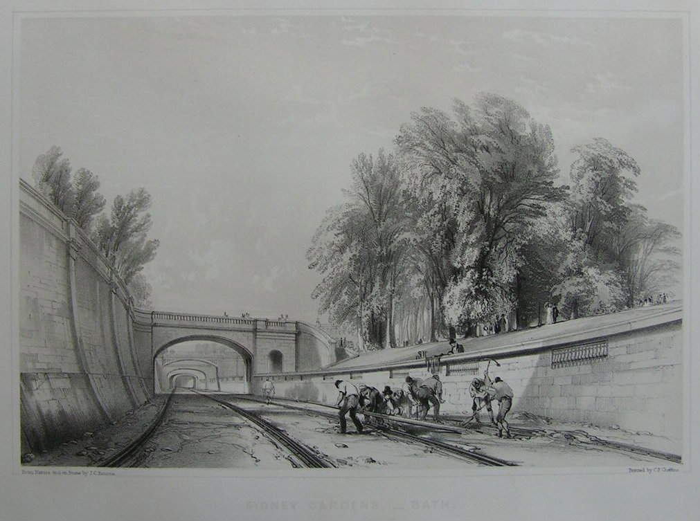 Lithograph - Sydney Gardens - Bath - Bourne